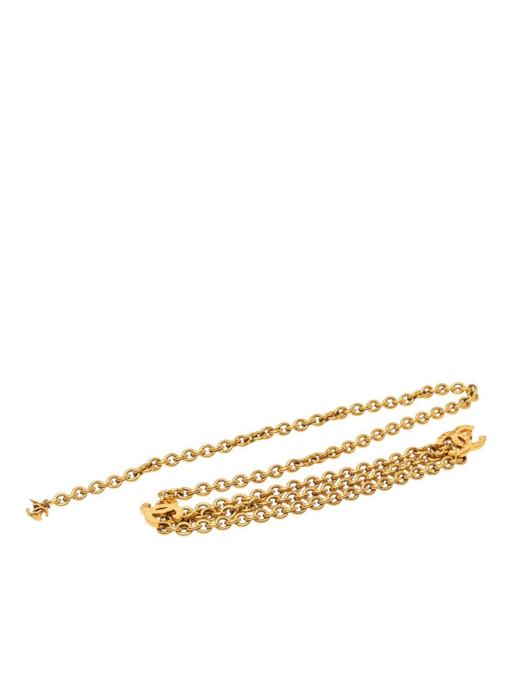 Chanel Gold Plated Triple Cc Chain Belt #357945C92B